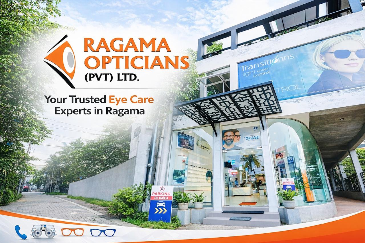 Professional eye care services at Ragama Opticians